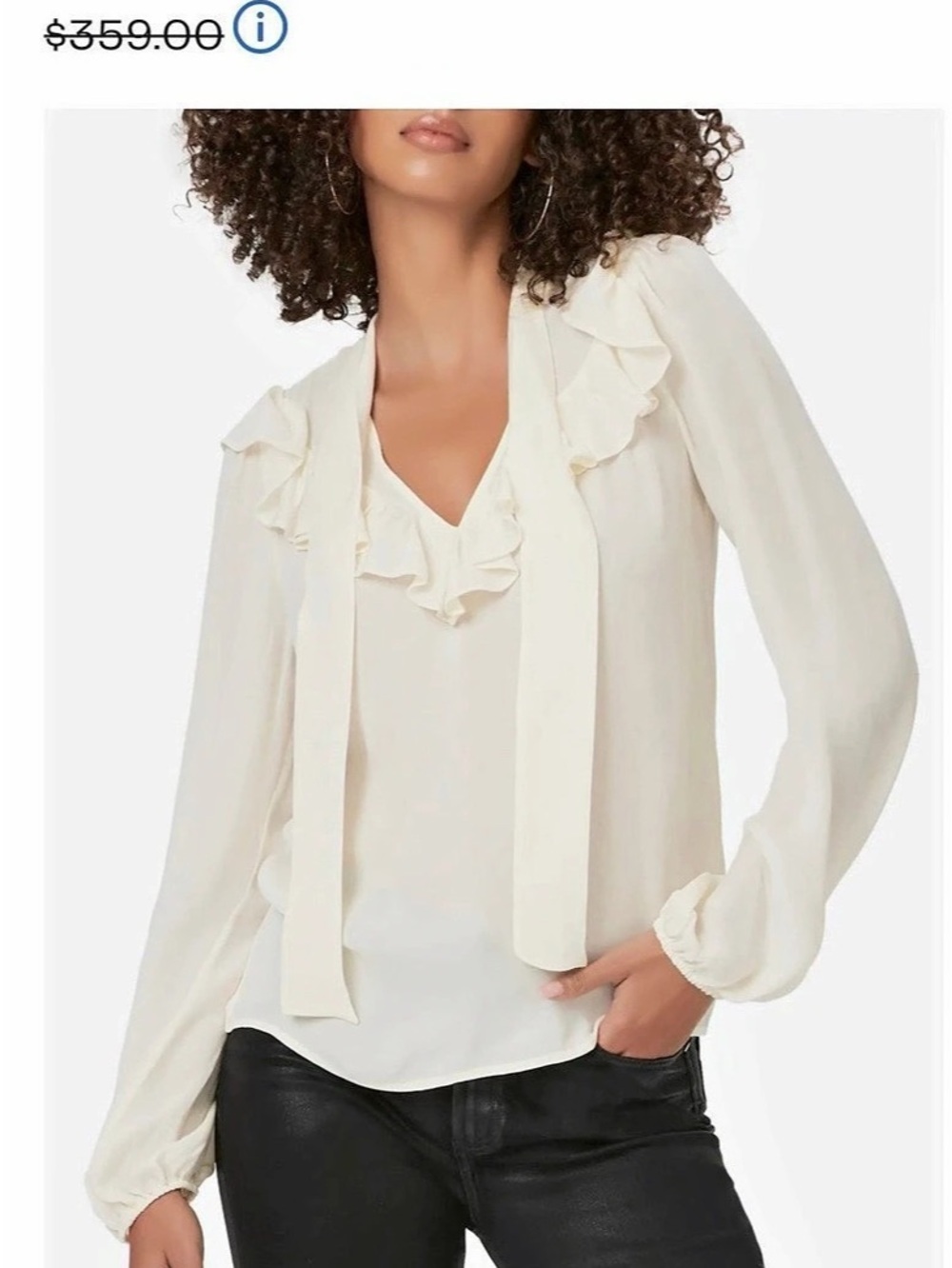PAIGE Cleobelle Blouse White in silk